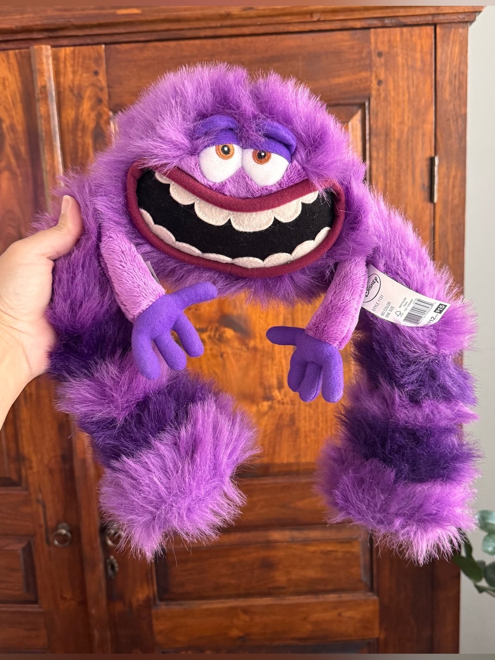 Disney Store plush toy of the character Art from Monsters University